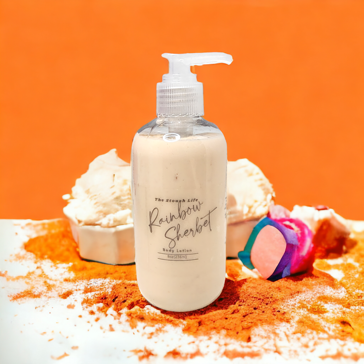 Rainbow sherbet lotion