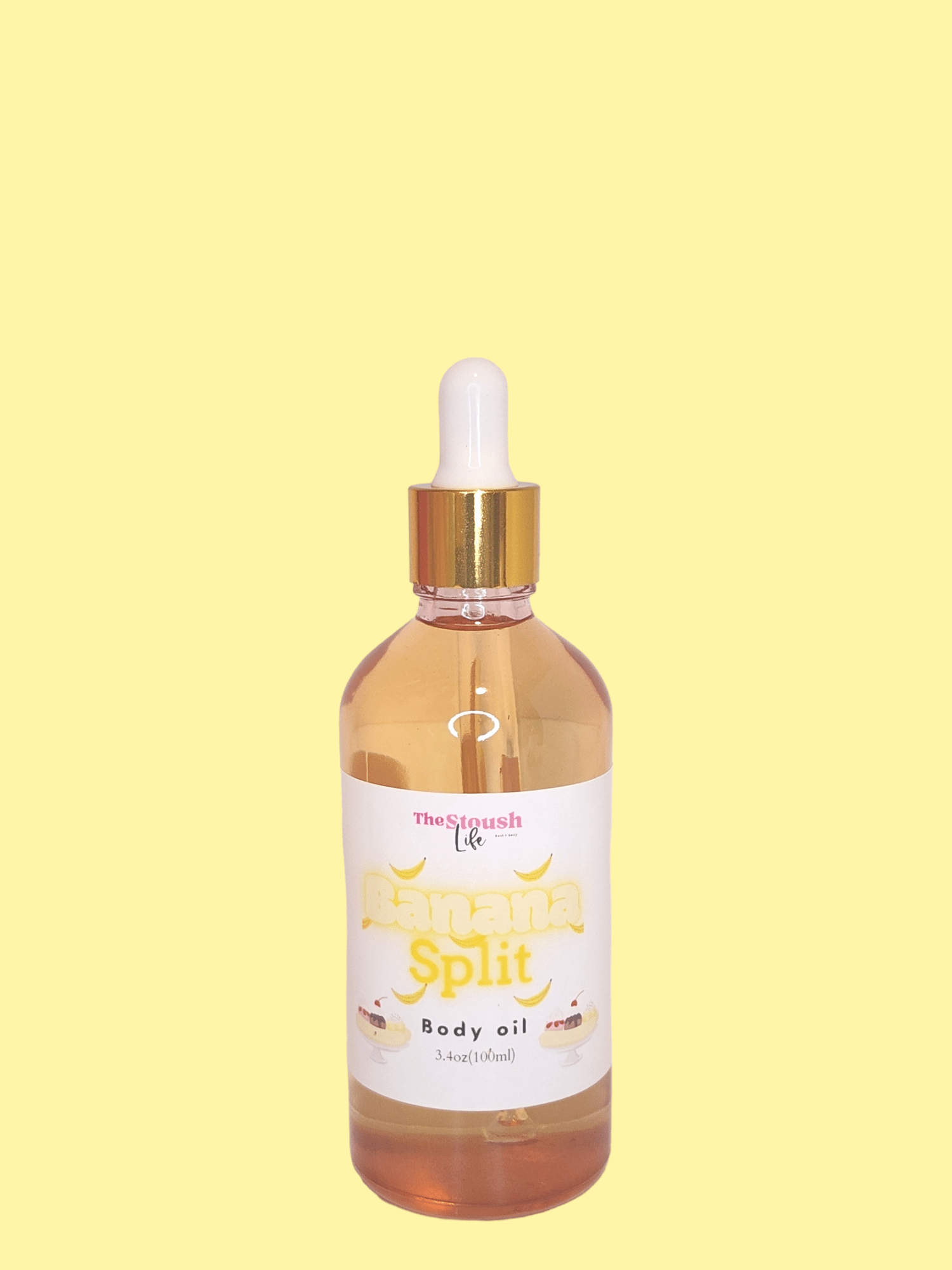 Banana Split Nourishing Body Oil | Body oil | Natural Skincare by Thestoushlife