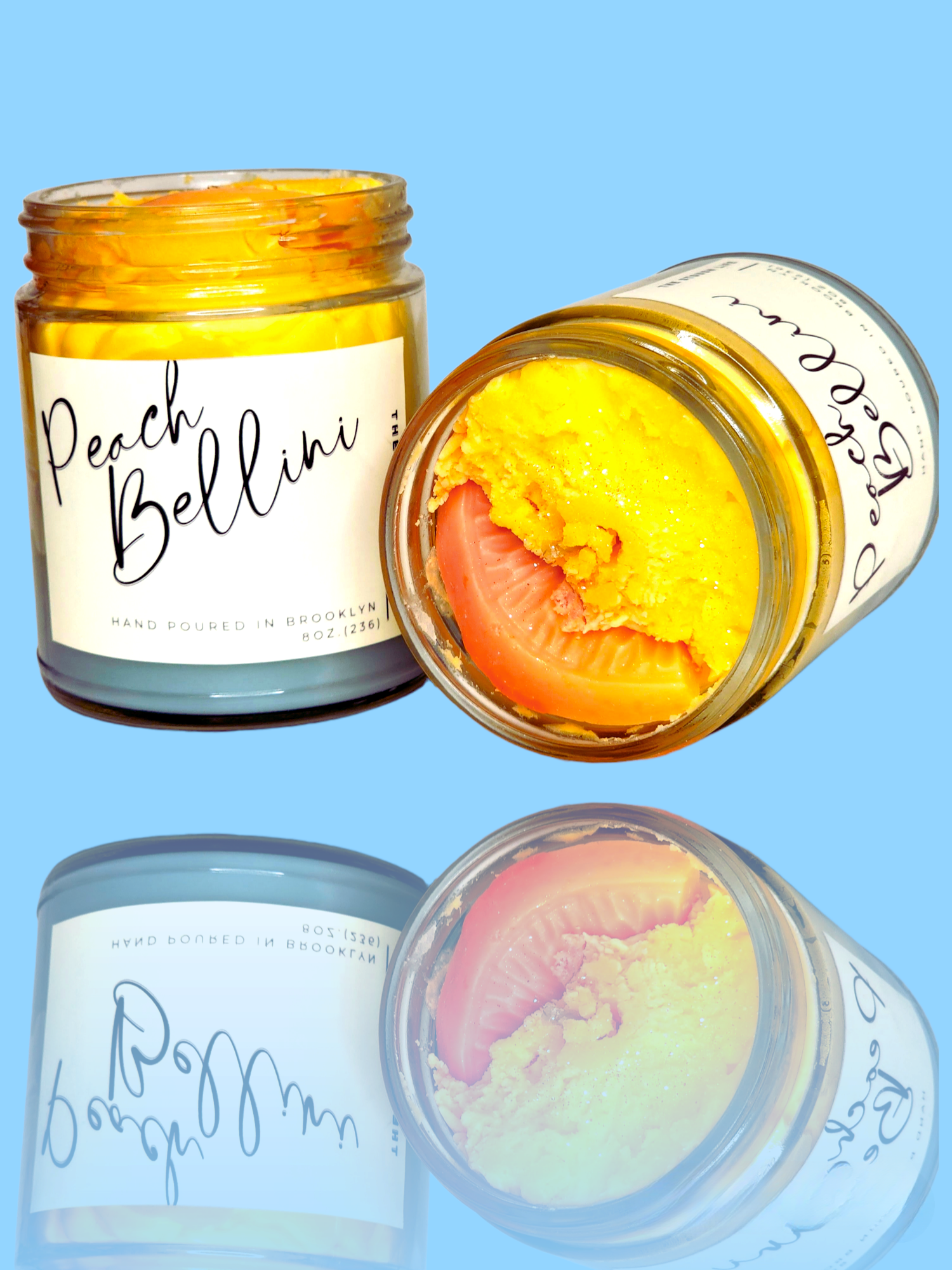 Peach Bellini | Candle | Natural Skincare by Thestoushlife