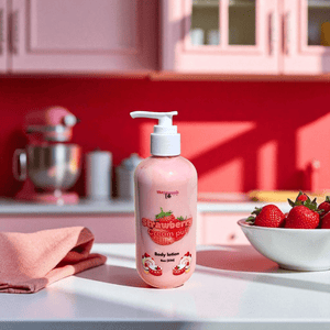 Strawberry Cream Puff Hydrating Body Lotion | Lotion | Natural Skincare by Thestoushlife