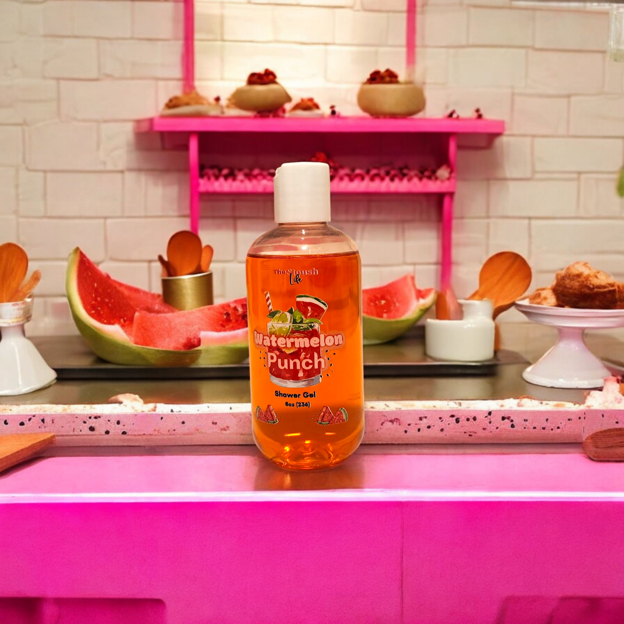 Watermelon Punch Hydrating Shower Gel | shower gel | Natural Skincare by Thestoushlife