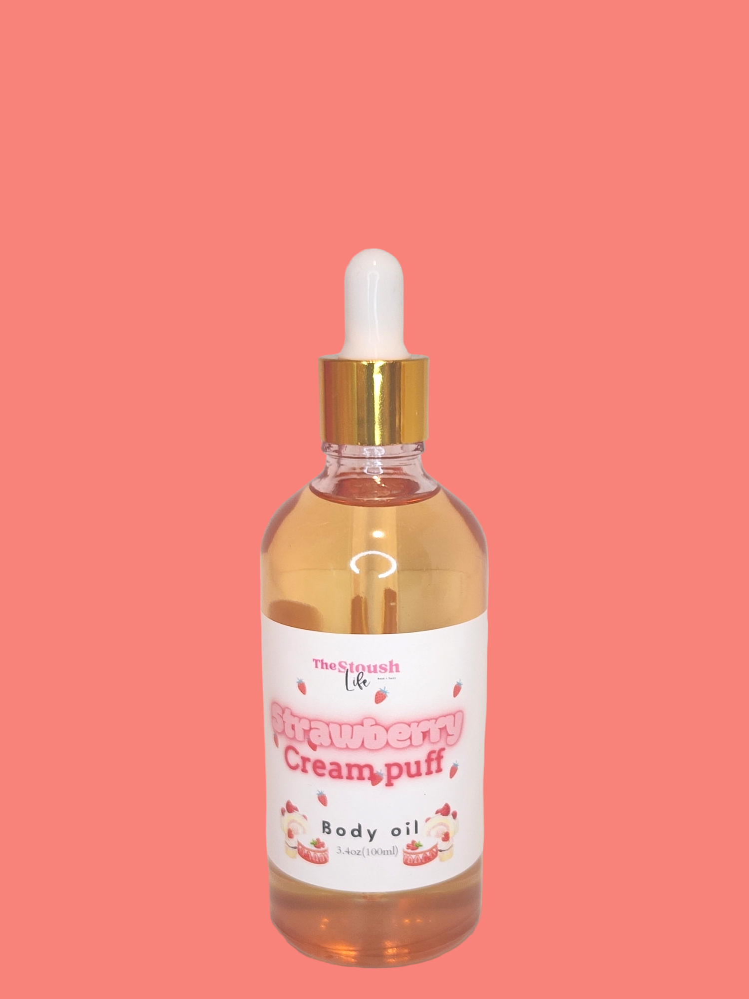 Strawberry cream puff body oil