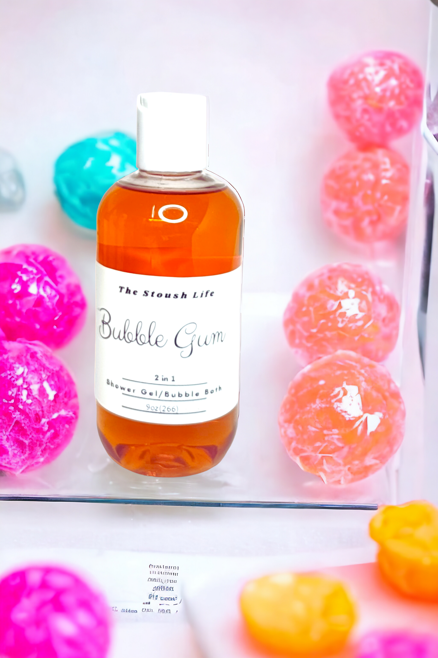 Bubble gum shower gel